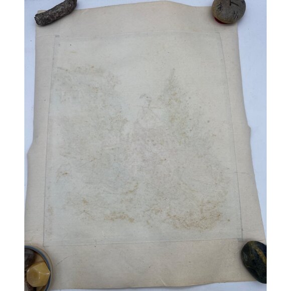 Vintage Korean Silk Embroidery Hanbok Ladies With Flute Scenic Panel Textile Art - Picture 6 of 6